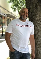 Nike Oklahoma Sooners White Word Graphic Short Sleeve T Shirt