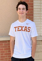 Nike Texas Longhorns White Word Short Sleeve T Shirt