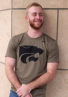 Nike K-State Wildcats Olive Power Cat Short Sleeve T Shirt