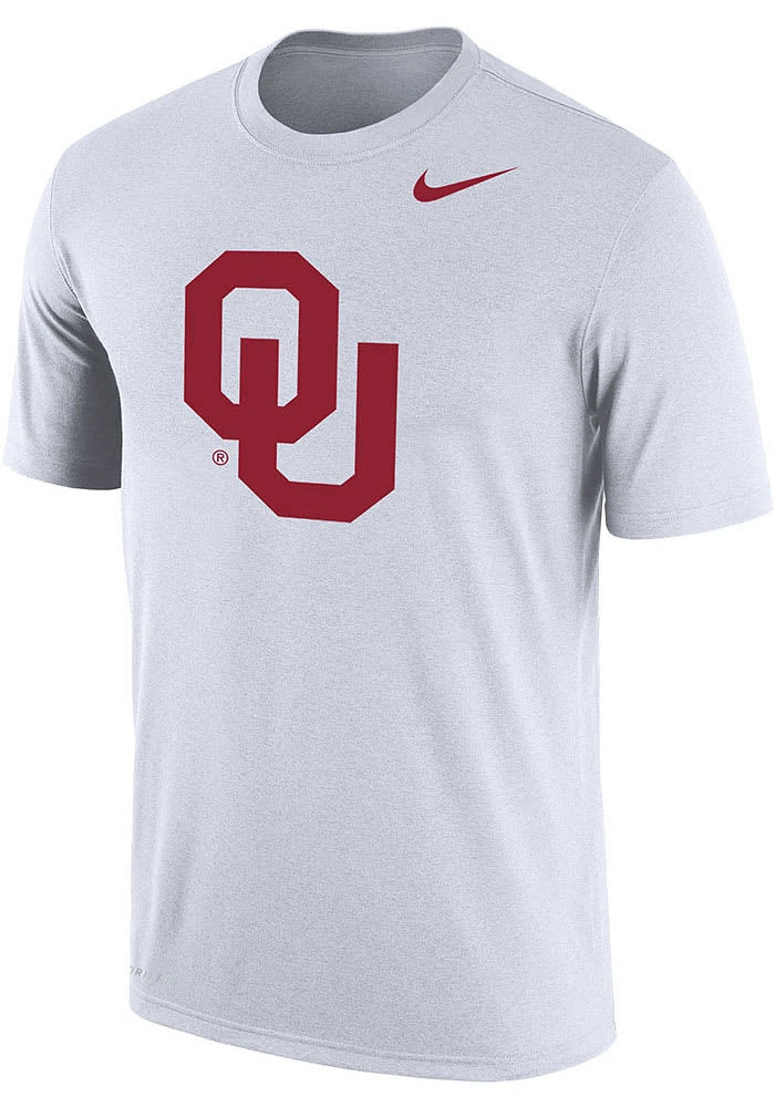 Nike Oklahoma Sooners White Word Design Short Sleeve T Shirt