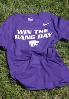 Nike K-State Wildcats Purple Win the Dang Day Short Sleeve T Shirt
