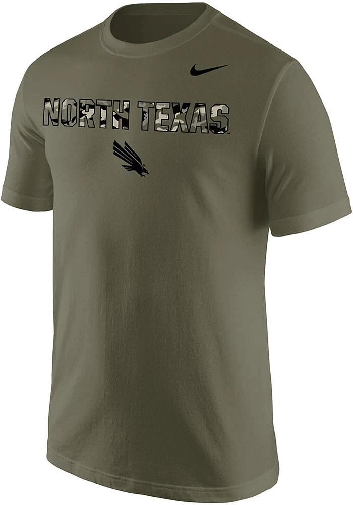 Nike North Texas Mean Green Olive Short Sleeve T Shirt