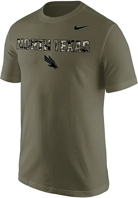 Nike North Texas Mean Green Olive Short Sleeve T Shirt