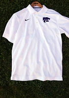 Nike K-State Wildcats Mens White Varsity Short Sleeve Polo