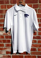 Nike K-State Wildcats Mens White Varsity Short Sleeve Polo