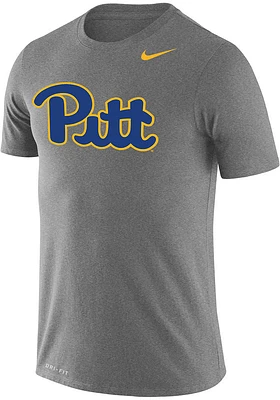 Nike Pitt Panthers Grey Legend Graphic Short Sleeve T Shirt