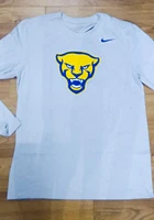 Nike Pitt Panthers Grey Big Logo Marled Long Sleeve T Shirt