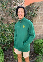 Nike Baylor Bears Mens Green Club Long Sleeve Qtr Zip Pullover