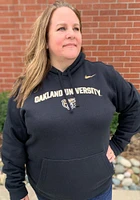 Nike Oakland University Golden Grizzlies Mens Black Arch Mascot Club Long Sleeve Hoodie