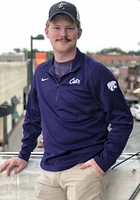 Nike K-State Wildcats Mens Purple Cats Script Long Sleeve Qtr Zip Pullover