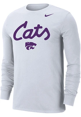 Nike K-State Wildcats Dri-FIT Cats Script Long Sleeve T Shirt