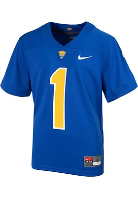 Nike Pitt Panthers Youth Blue Replica No 1 Football Jersey
