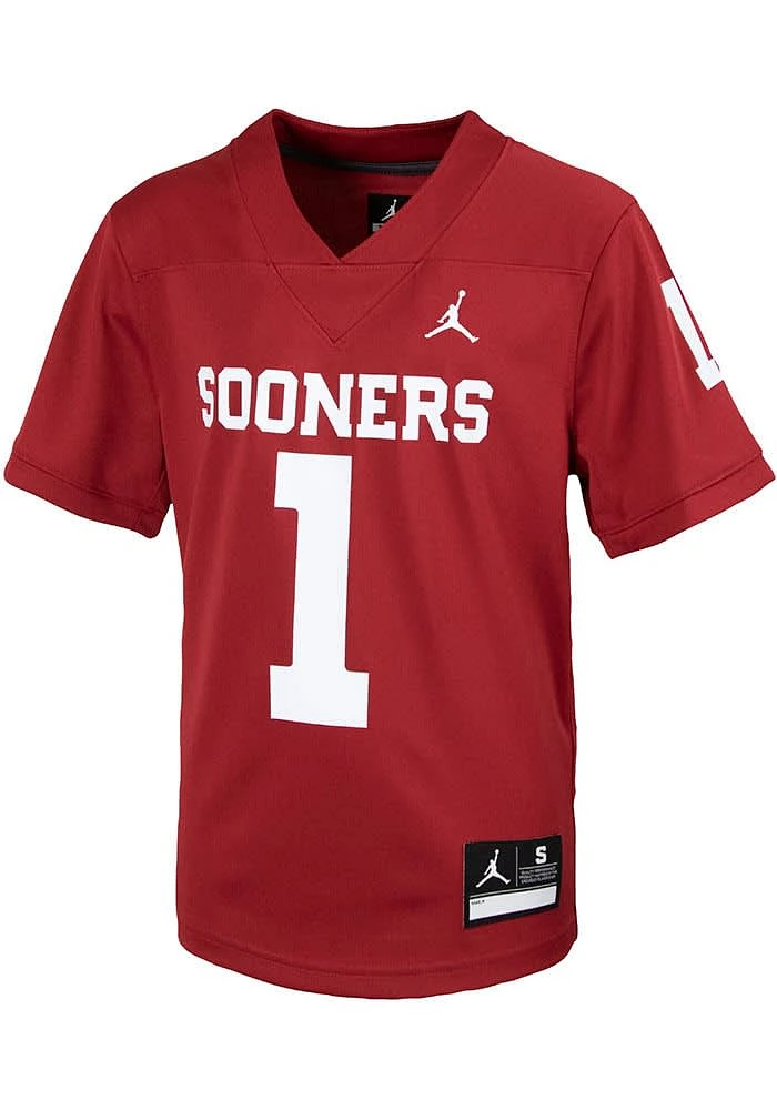 Nike Oklahoma Sooners Toddler Cardinal Sideline Replica Football Jersey