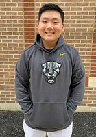 Nike Pitt Panthers Mens Grey Forged The Future Club Fleece Long Sleeve Hoodie