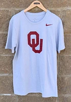 Nike Oklahoma Sooners Grey Marled Short Sleeve T Shirt