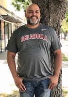 Nike Oklahoma Sooners Charcoal Legend Team Name Short Sleeve T Shirt
