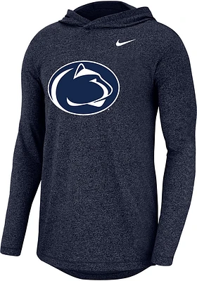Nike Penn State Nittany Lions Mens Navy Blue Marled Long Sleeve Hoodie