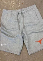 Nike Texas Longhorns Mens Grey Club Fleece Shorts