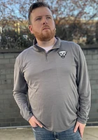 Nike Pitt Panthers Mens Grey Forged The Future Intensity Long Sleeve Qtr Zip Pullover