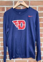 Nike Dayton Flyers Navy Blue Legend Long Sleeve T-Shirt