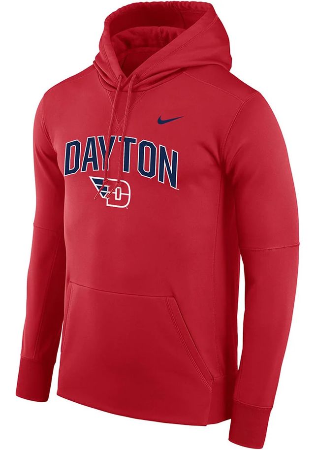 Nike Dayton Flyers Mens Red Therma Hood