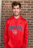 Nike Dayton Flyers Mens Red Therma Hood