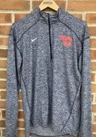 Nike Dayton Flyers Mens Navy Blue Element Long Sleeve 1/4 Zip Pullover