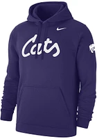 Nike K-State Wildcats Mens 2019 Football Club Fleece Long Sleeve Hoodie