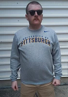 Nike Pitt Panthers Mens Grey Arch Long Sleeve Crew Sweatshirt