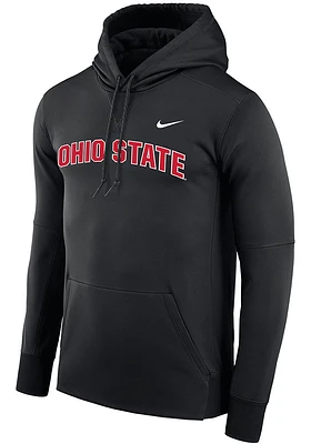 Nike Ohio State Buckeyes Mens Black Therma Essential Design Hood