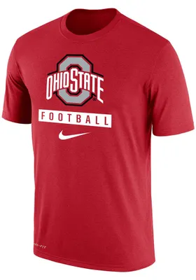 Nike Ohio State Buckeyes Football Dri-FIT Short Sleeve T Shirt