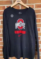 Nike Ohio State Buckeyes Black Football Dri-FIT Long Sleeve T Shirt