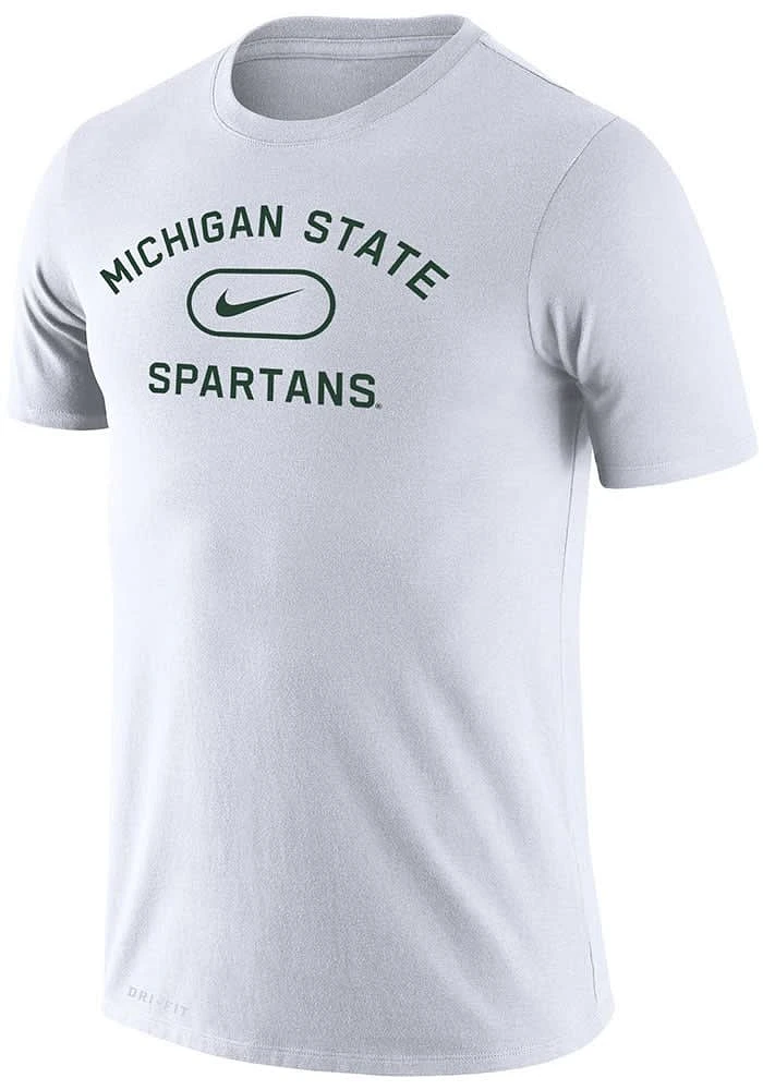 Nike Michigan State Spartans White Dri-FIT Pill Legend Short Sleeve T Shirt