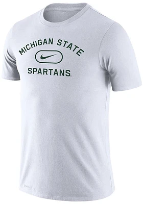 Nike Michigan State Spartans White Dri-FIT Pill Legend Short Sleeve T Shirt