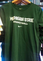 Nike Michigan State Spartans Green Core Basketball Short Sleeve T Shirt