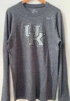 Nike Kentucky Wildcats Black Marled Tonal Logo Long Sleeve T Shirt