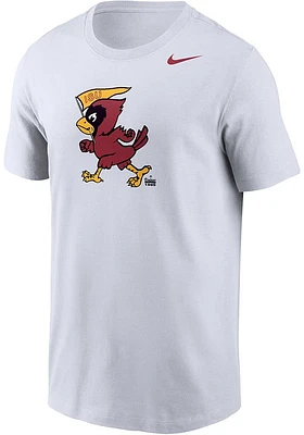 Nike Iowa State Cyclones White Dri-FIT Vintage Logo Short Sleeve T Shirt