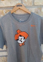 Nike Oklahoma State Cowboys Grey Core Cowboy Logo Short Sleeve T Shirt