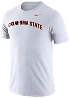 Nike Oklahoma State Cowboys White Legend Arch Name Design Short Sleeve T Shirt