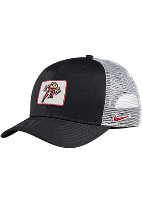 Nike Ohio State Buckeyes C99 Patched Trucker Adjustable Hat - Black