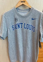 Nike Saint Louis Billikens Grey Dri-FIT Arch Name Short Sleeve T Shirt