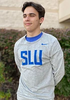 Nike Saint Louis Billikens Grey DriFIT Wordmark Long Sleeve T Shirt