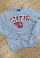 Nike Dayton Flyers Mens Grey Club Fleece Long Sleeve Crew Sweatshirt