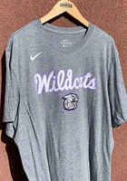 Nike K-State Wildcats Grey 2019 Basketball Short Sleeve Fashion T Shirt