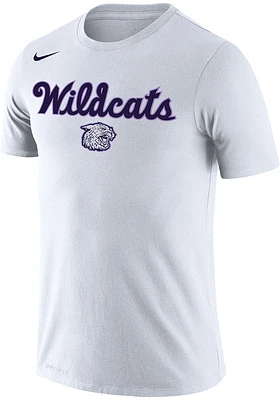 Nike K-State Wildcats White 2019 Basketball Short Sleeve T Shirt