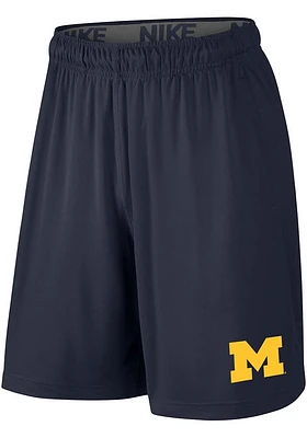 Nike Michigan Wolverines Mens Blue Fly 2.0 Shorts