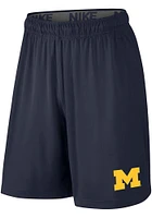 Nike Michigan Wolverines Mens Blue Fly 2.0 Shorts