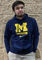Nike Michigan Wolverines Mens Blue Club Fleece Advanced Long Sleeve Hoodie