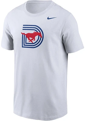 Nike SMU Mustangs White DriFIT Triple D Short Sleeve T Shirt
