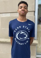 Nike Penn State Nittany Lions Navy Blue Legend Circle Graphic Short Sleeve T Shirt